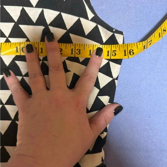 J. Crew Black and White Geometric Midi Dress - Picture 2 of 7